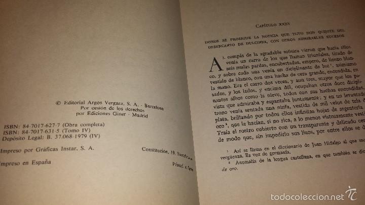 Libros de segunda mano: EL QUIJOTE DE LA MANCHA (VOL. II) 1979 ED. ARGOS - Foto 4