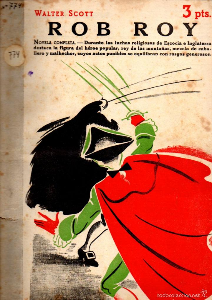 Libros de segunda mano: WALTER SCOTT : ROB ROY (NOVELAS Y CUENTOS, 1946) - Foto 1