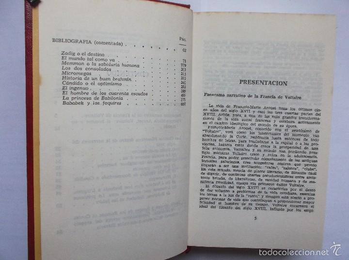 Libros de segunda mano: VOLTAIRE - CUENTOS ESCOGIDOS - BRUGUERA - 1971. - Foto 4