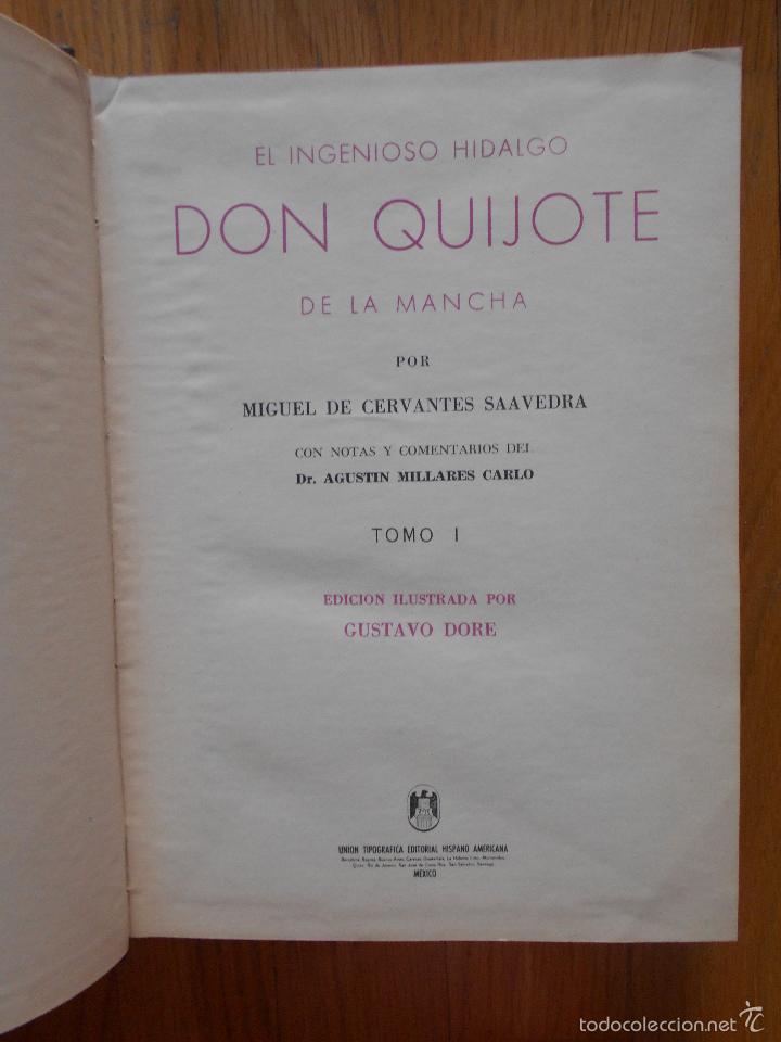 Libros de segunda mano: DON QUIJOTE DE LA MANCHA 2 Tomos , Ilustraciones DORE, Utesa - Foto 6