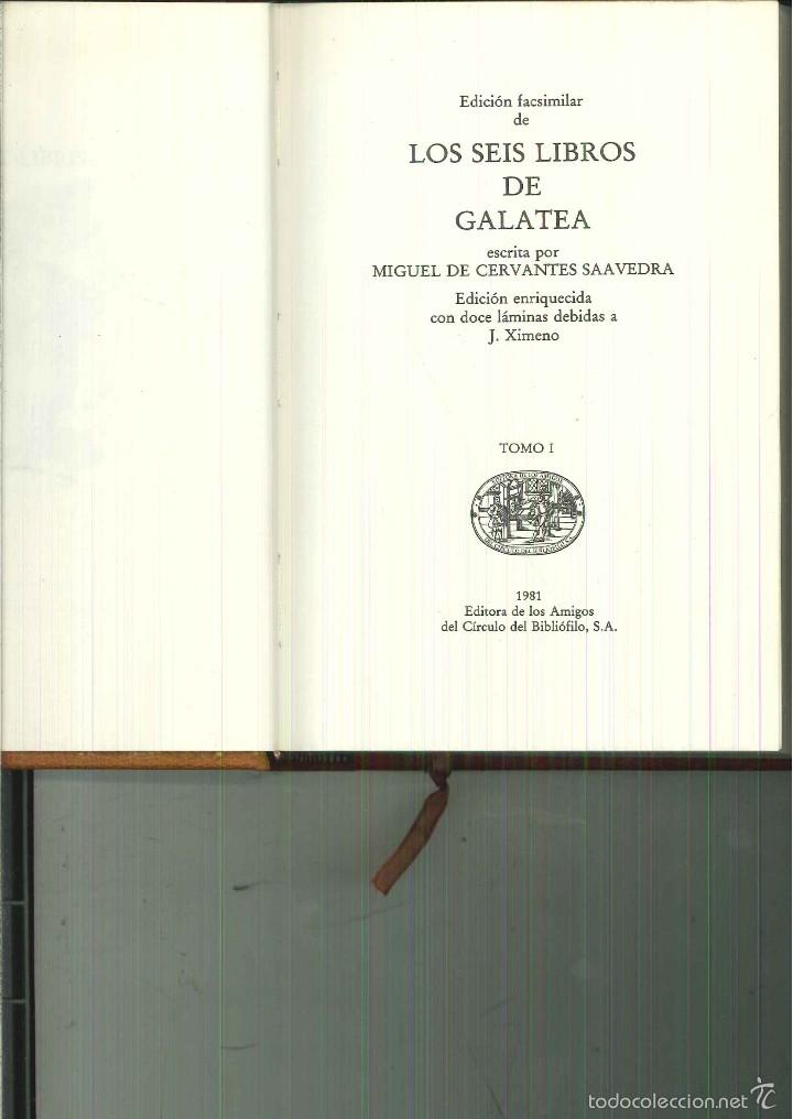 Libros de segunda mano: LOS SEIS LIBROS DE GALATEA. Miguel de Cervantes - Foto 1