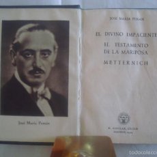 Libros de segunda mano: JOSE MARIA PEMAN. TRES COMEDIAS. ED. AGUILAR 1944. CRISOL NUM. 46. Lote 58799416