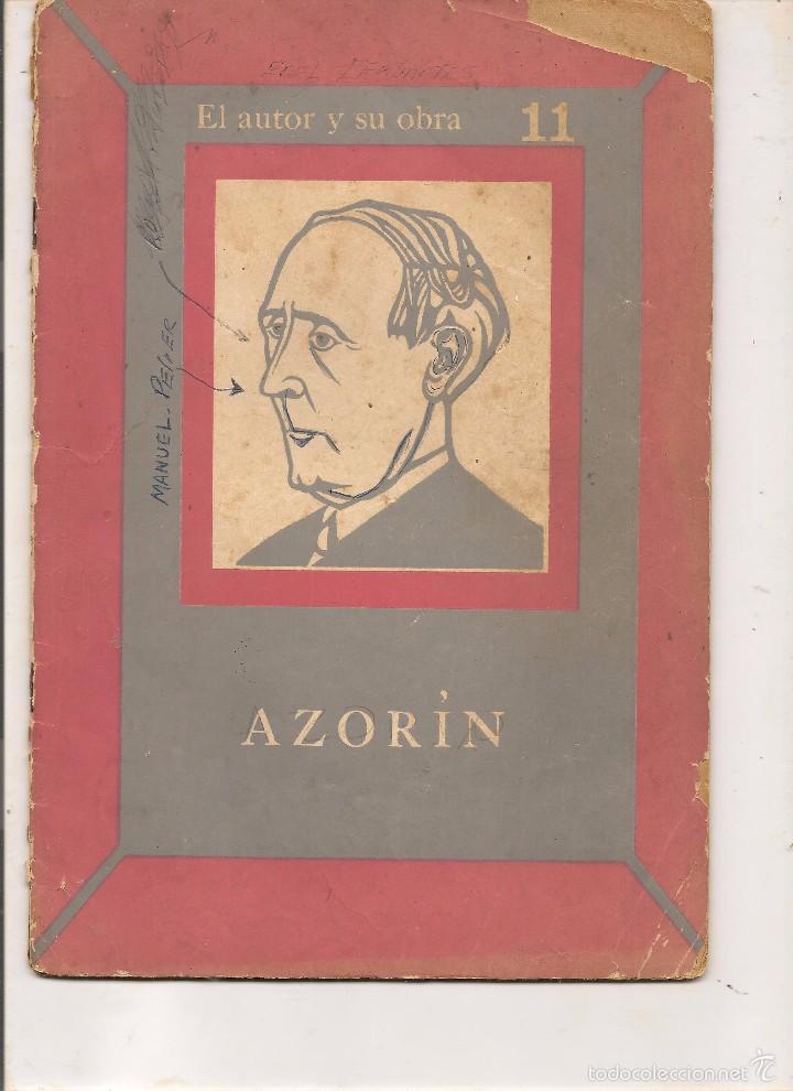 Libros de segunda mano: EL AUTOR Y SU OBRA. AZOR&Iacute;N.  INSTITUTO CUBANO DEL LIBRO. 1971. (Z26) - Foto 1