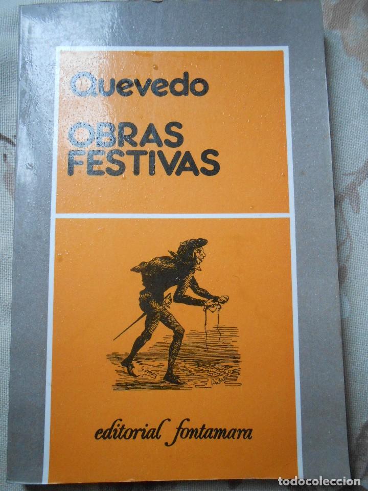 Libros de segunda mano: Quevedo  OBRAS   FESTIVAS  -1982 - Foto 1