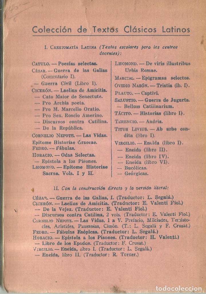 Libros de segunda mano: ENEIDA. VIRGILIO. LIBRO SEGUNDO. BOSH. BARCELONA. 1962 - Foto 2