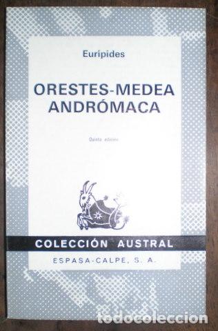 Libros de segunda mano: EURIPIDES: ORESTES, MEDEA, ANDROMACA. - Foto 1