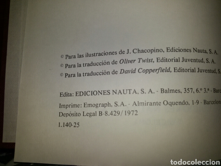 Libros de segunda mano: OLIVER TWIST, DAVID COPERFIELD / Charles Dickens / 1972 - Foto 3