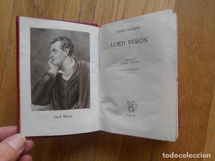 Libros de segunda mano: LORD BYRON, A, Maurois CRISOL - Foto 2