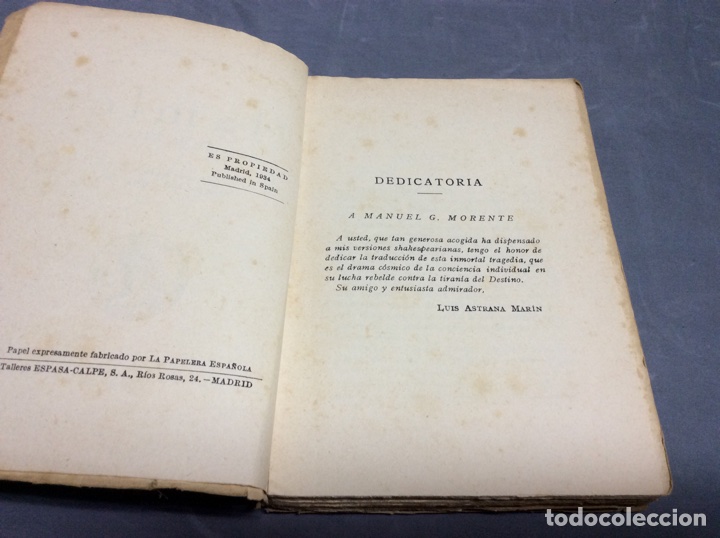 Libros de segunda mano: HAMLET, PR&Iacute;NCIPE DE DINAMARCA / SHAKESPEARE - Foto 2