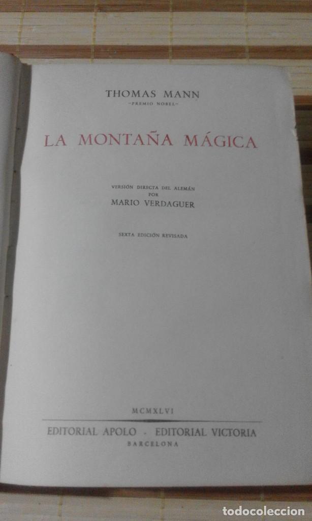 Libros de segunda mano: La monta&ntilde;a m&aacute;gica - Thomas Mann - Foto 3
