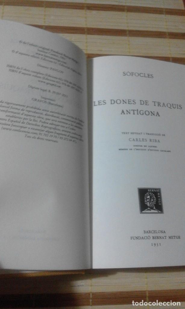 Libros de segunda mano: Les dones de Traquis / Ant&iacute;gona - S&ograve;focles - Foto 3