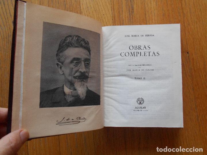 Libros de segunda mano: JOSE MARIA DE PEREDA, Obras Completas, ETERNAS 2 Tomos, 1959 - Foto 2