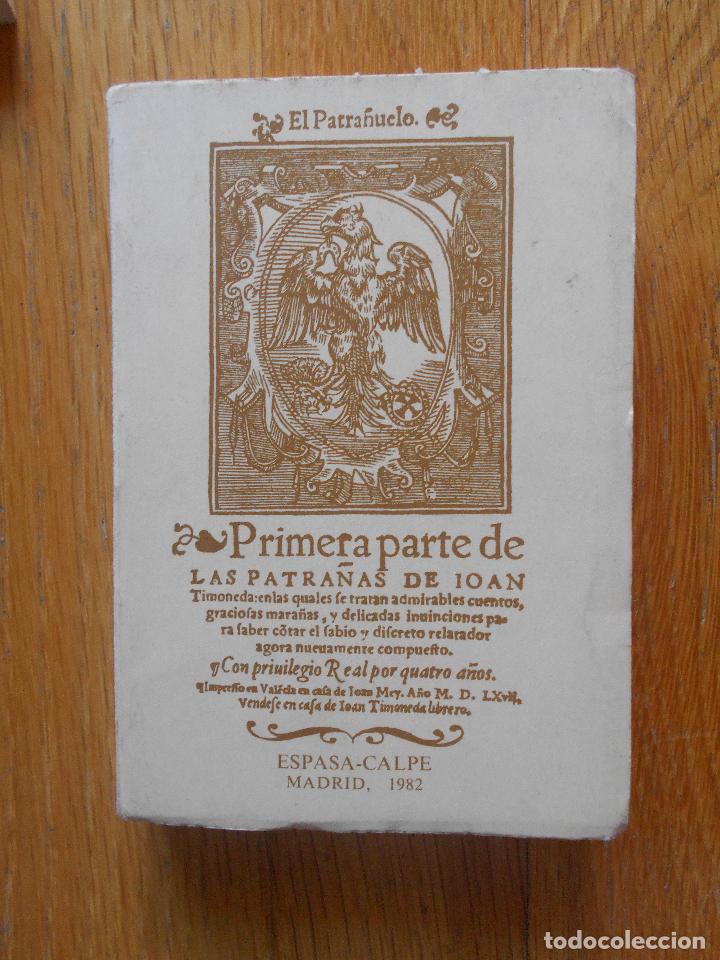 Libros de segunda mano: EL PATRA&Ntilde;UELO, Juan de Timoneda FACSIMIL, - Foto 1