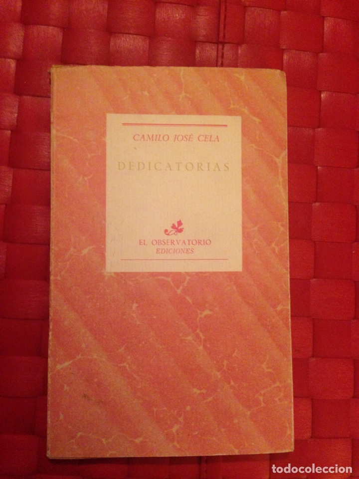 Libros de segunda mano: Libro, &rdquo; DEDICATORIAS &rdquo; Camilo J. Cela - Foto 1