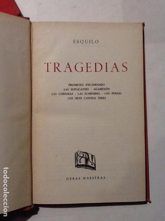 Libros de segunda mano: TRAGEDIAS. 1948 ESQUILO. OBRAS MAESTRAS - Foto 1