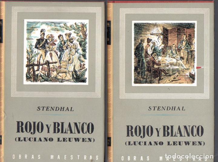Libros de segunda mano: STENDHAL : ROJO Y BLANCO - DOS TOMOS (IBERIA, 1964) OBRA COMPLETA - Foto 1