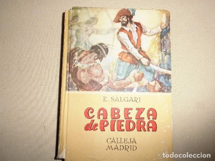 Libros de segunda mano: SALGARI N&ordm; 33 CABEZA DE PIEDRA CALLEJA - Foto 1