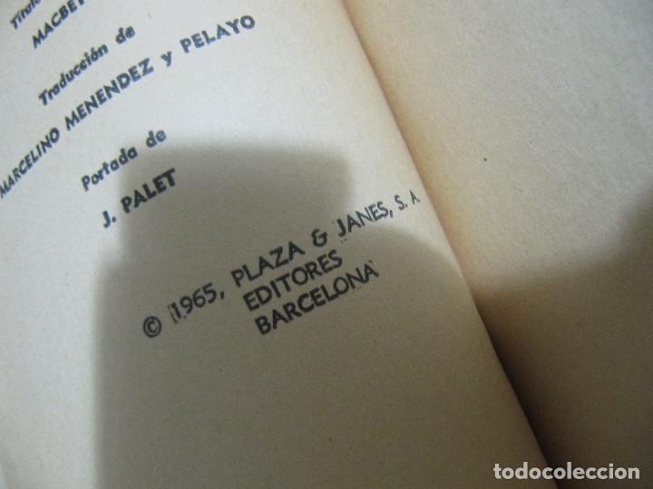 Libros de segunda mano: MACBETH - SHAKESPEARE - CLASICOS PLAZA NUMERO 41-1965 - Foto 3