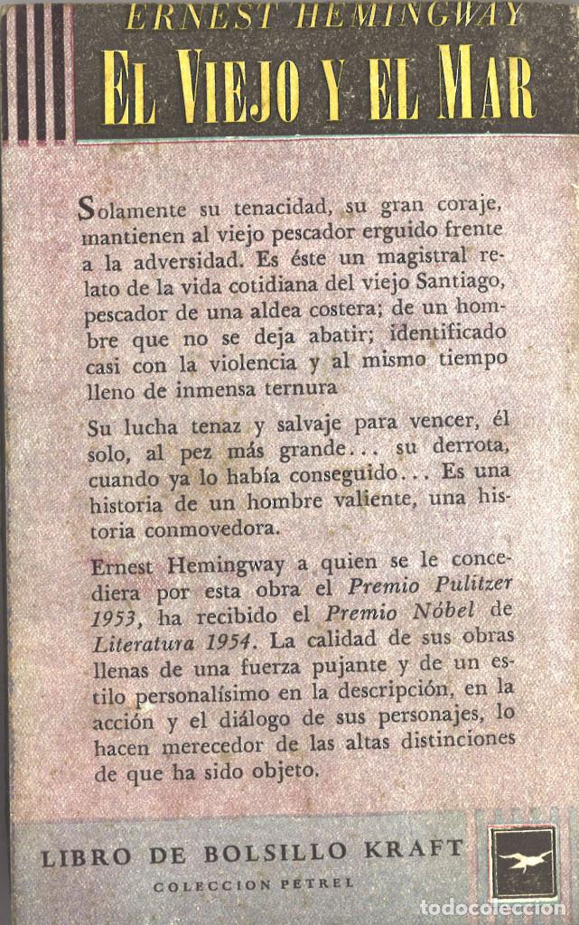 Libros de segunda mano: El viejo y el mar. Ernest Hemingway. Buenos Aires, 1957 - Foto 2