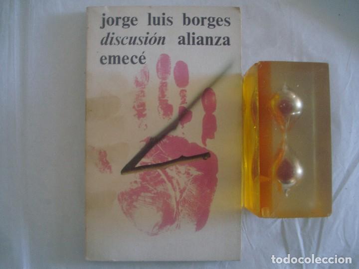Libros de segunda mano: JORGE LUIS BORGES. DISCUSI&Oacute;N ALIANZA EMEC&Eacute;. 1980. - Foto 1
