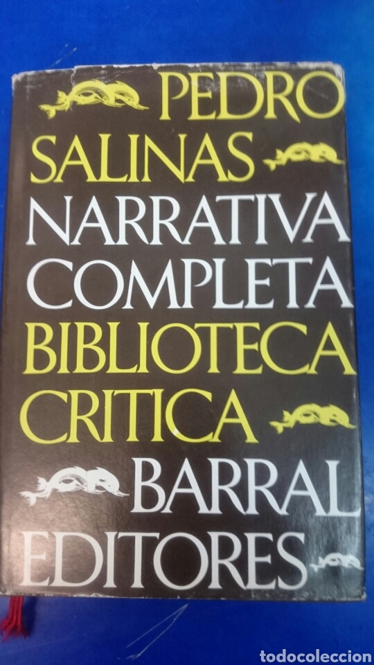 Libros de segunda mano: PEDRO SALINAS Narrativa Completa