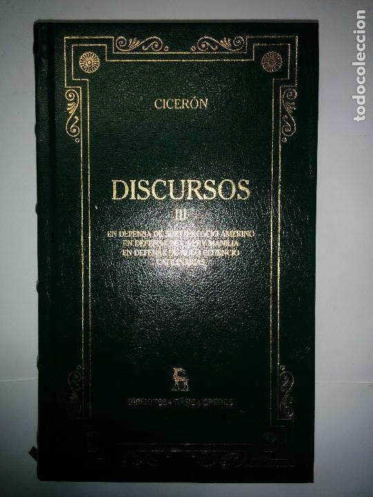 Libros de segunda mano: DISCURSOS  III 2000 CICER&Oacute;N  ED. GREDOS BIBLIOTECA B&Aacute;SICA 48 - Foto 1