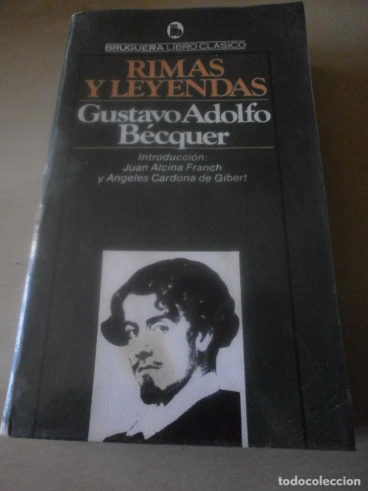 Libros de segunda mano: RIMAS Y LEYENDAS. GUSTAVO ADOLFO BECQUER - Foto 1