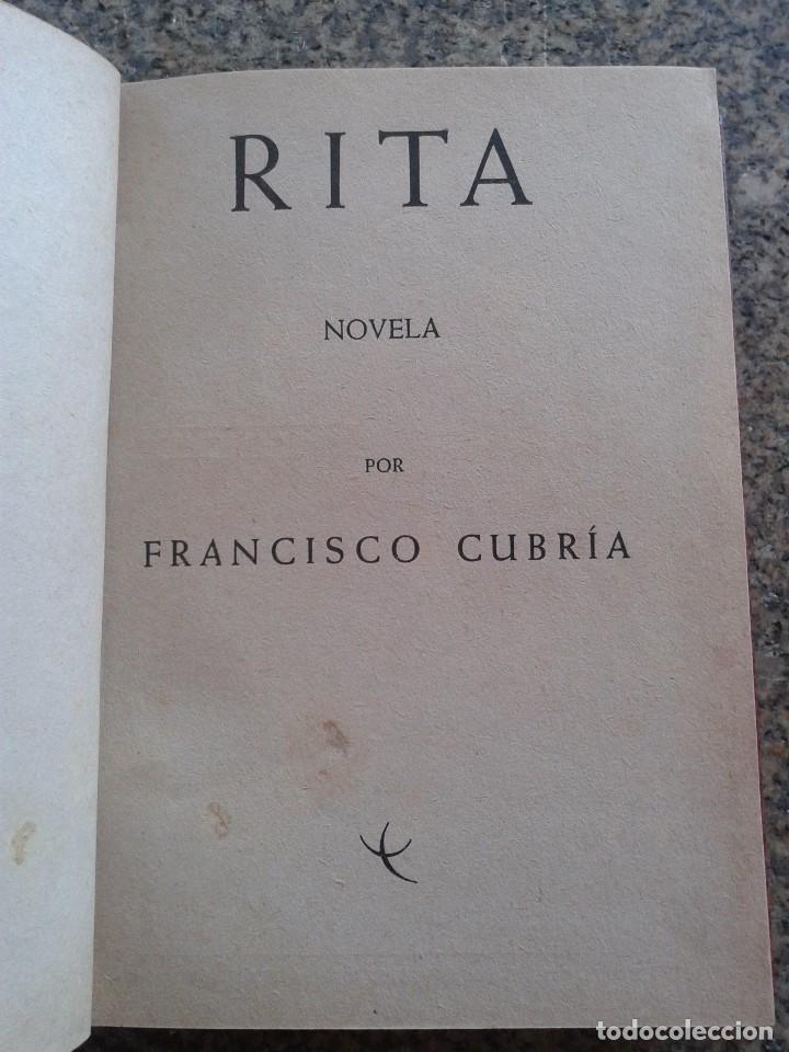 Libros de segunda mano: RITA -- FRANCISCO CUBRIA -- EDITORIAL CANTABRIA - 1945 -- - Foto 2