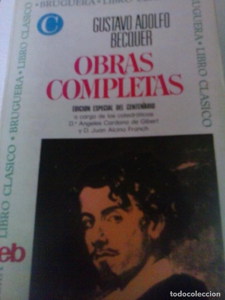 Libros de segunda mano: obras completas de Gustavo Adolfo Becquer - Foto 1