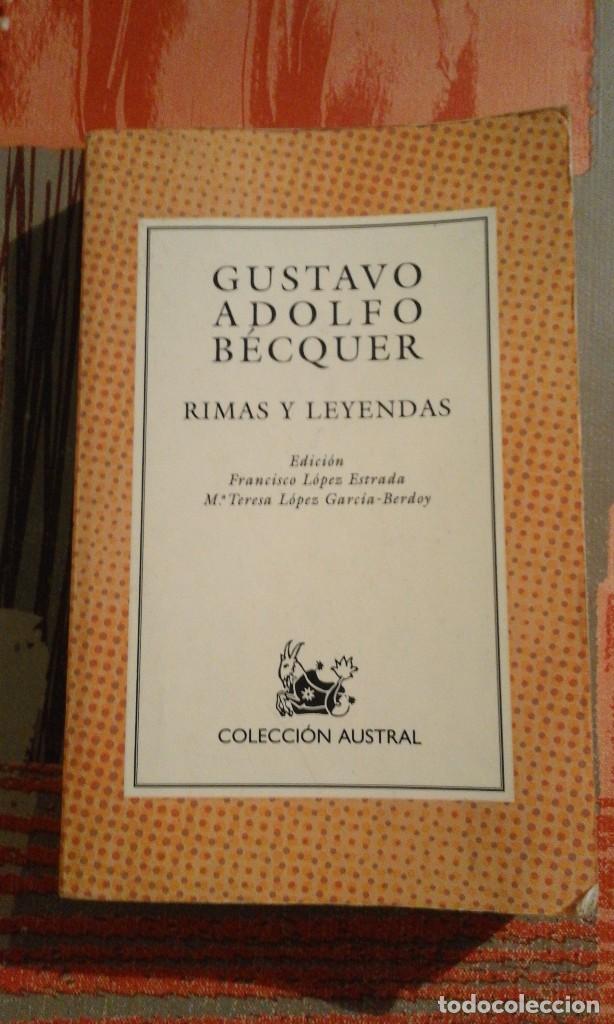 Libros de segunda mano: Rimas y leyendas - Gustavo Adolfo B&eacute;cquer - Foto 1