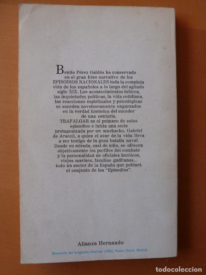 Libros de segunda mano: TRAFALGAR. BENITO P&Eacute;REZ GALD&Oacute;S. ALIANZA. - Foto 2