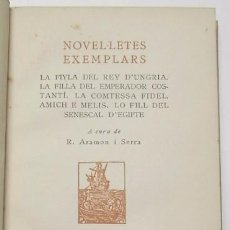 Libros de segunda mano: NOVEL·LETES EXEMPLARS - A CURA DE R. ARAMON I SERRA (BARCINO, 1934). Lote 74563463
