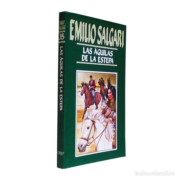 Libros de segunda mano: Las &aacute;guilas de la estepa / Emilio Salgari N&ordm; 35 / Ediciones Orbis 1987 - Foto 1