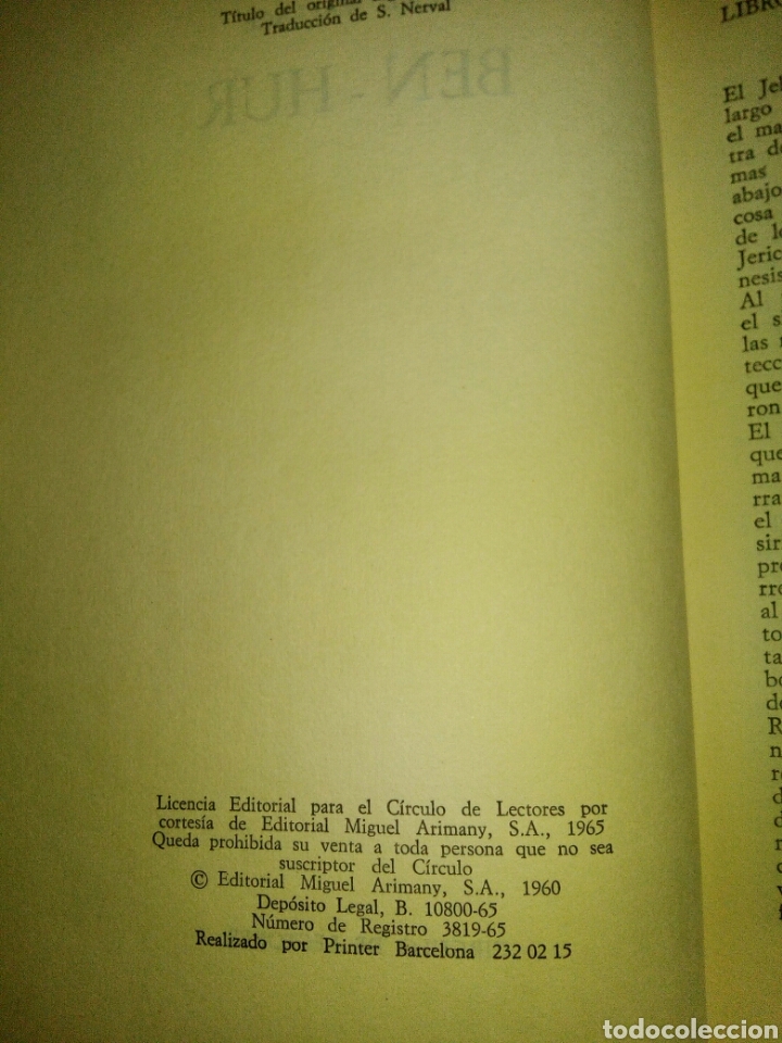 Libros de segunda mano: Ben Hur. Lewis Wallace - Foto 2
