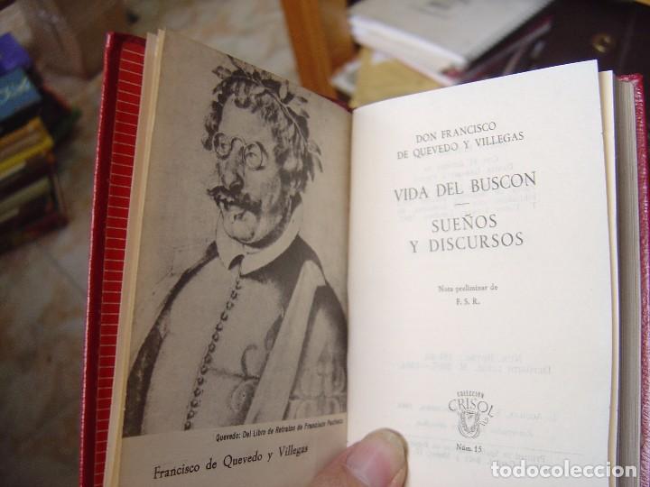Libros de segunda mano: QUEVEDO - EL BUSC&Oacute;N // LOS SUE&Ntilde;OS. CRISOL N&ordm; 15. VIDA DEL BUSC&Oacute;N - SUE&Ntilde;OS Y DISCURSOS. 1964, - Foto 2