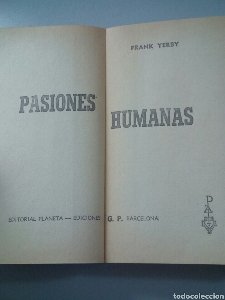 Libros de segunda mano: A&ntilde;o 1969. Libro, PASIONES HUMANAS. Frank Yerby. - Foto 3