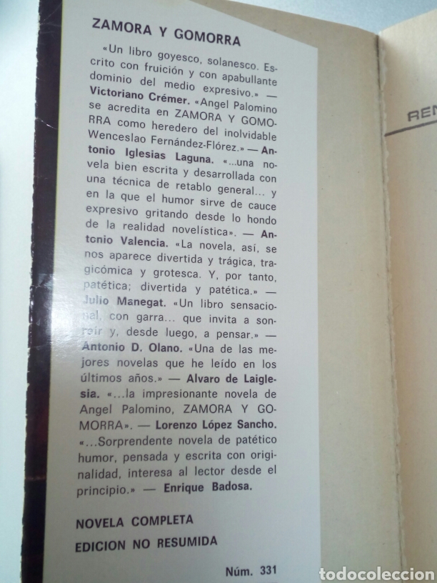 Libros de segunda mano: A&ntilde;o 1971. Libro, ZAMORA Y GOMORRA. Angel Palomino. - Foto 4