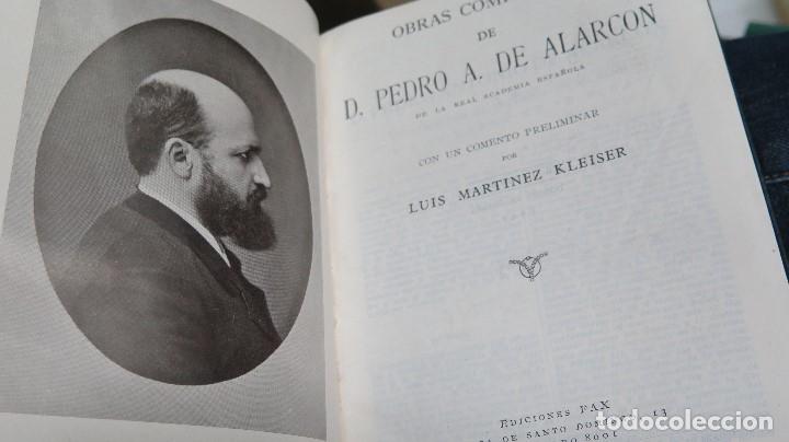 Libros de segunda mano: 1943.- OBRAS COMPLETAS. D. PEDRO A. DE ALARCON. ED. FAX - Foto 2