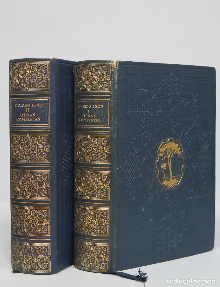 Libros de segunda mano: 1944.- OBRAS COMPLETAS. RICARDO LEON. 2 TOMOS. ED. BIBLIOTECA NUEVA - Foto 1