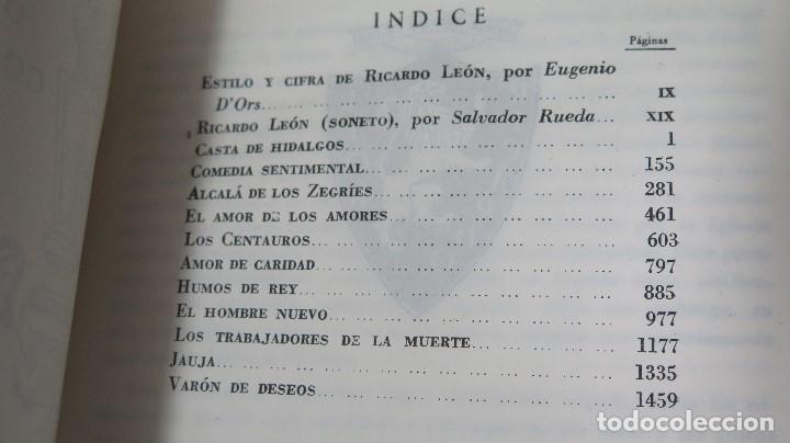 Libros de segunda mano: 1944.- OBRAS COMPLETAS. RICARDO LEON. 2 TOMOS. ED. BIBLIOTECA NUEVA - Foto 5