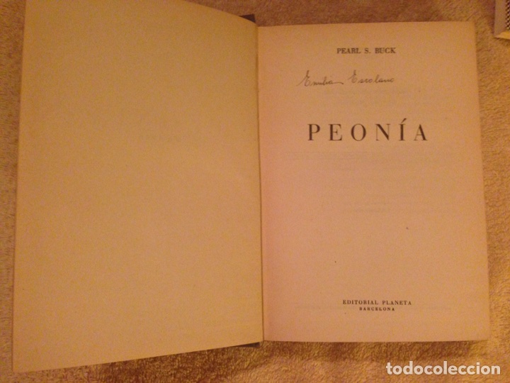 Libros de segunda mano: Libro, PEONIA, por Pearl S. Buck - Foto 1