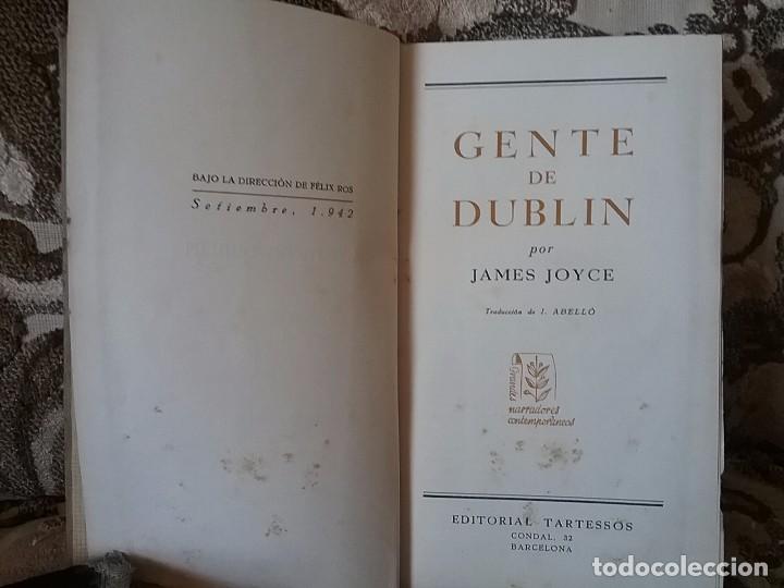 Libros de segunda mano: Gente de Dublin (Dublineses), de James Joyce. Tartessos, 1942. - Foto 1