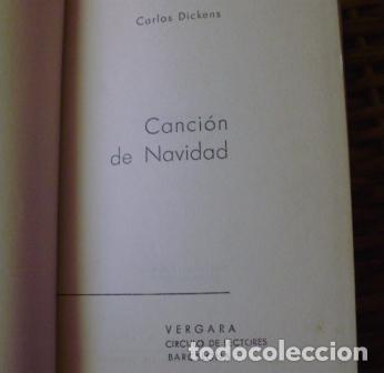 Libros de segunda mano: Canci&oacute;n de navidad/ Carlos Dickens/ 1962/ Vergara - Foto 5