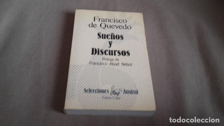 Libros de segunda mano: SUE&Ntilde;OS Y DISCURSOS, FRANCISCO DE QUEVEDO, SELECCIONES AUSTRAL - Foto 1