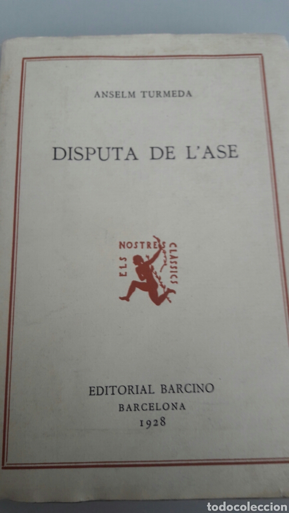 Libros de segunda mano: Anselm Turmeda. Disputa de l ase. Reedici&oacute; 1985. - Foto 1