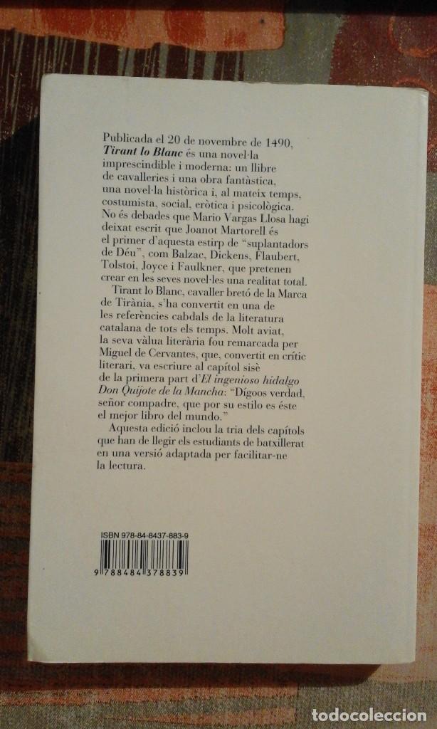 Libros de segunda mano: Tirant lo Blanc. Text adaptat - Joanot Martorell - Foto 2
