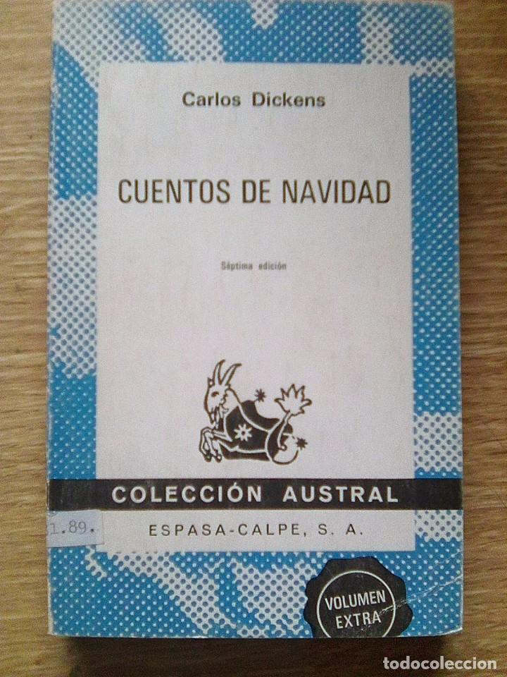 Libros de segunda mano: Dickens, Charles - Cuentos de navidad (Espasa Calpe- Austral, 1981) - Foto 1