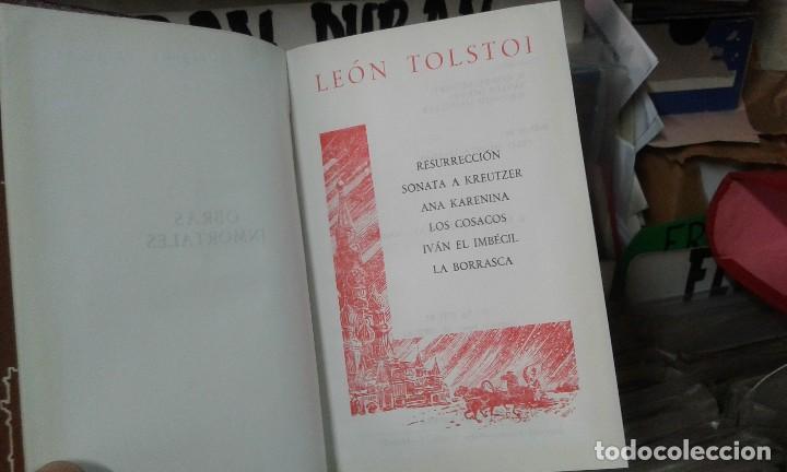 Libros de segunda mano: obras inmortales tolstoi edaf - Foto 2