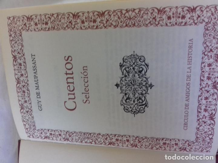 Libros de segunda mano: CUENTOS-SELECCION-GUY DE MAUPASSANT-ED 1973-CIRCULO DE AMIGOS DE LA HISTORIA-TAPAS DURAS - Foto 2