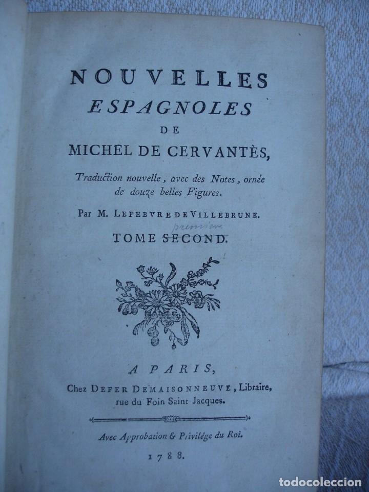 Libros de segunda mano: 12 novelas de Cervantes 1778 - Foto 3